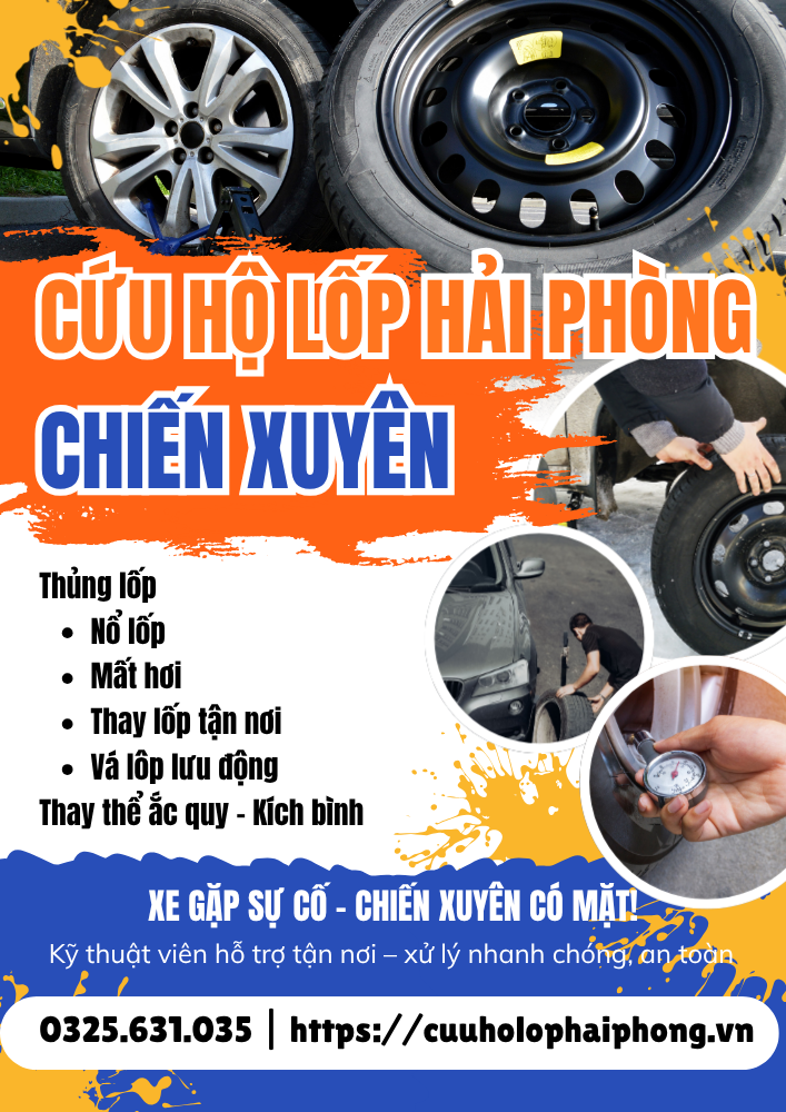 Cứu hộ lốp ô tô tại Hải Phòng - Chiến Xuyên